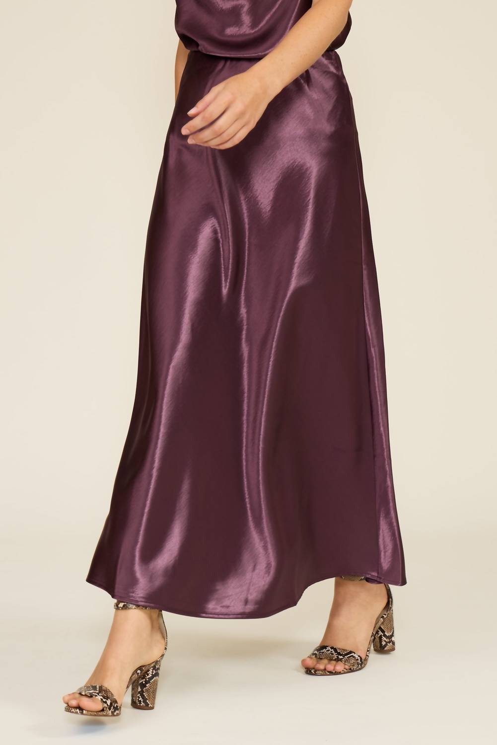 Lucy Paris - Barbara Satin Skirt