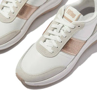 Fitflop - Women's F-mode Flow Sequin Suede Leather Flatform Sneakers