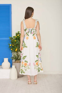 Blu Pepper - Floral Empire Waist Midi Dress