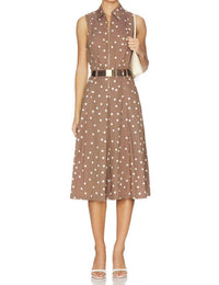 L'Agence - Kylo Belted Midi Shirt Dress