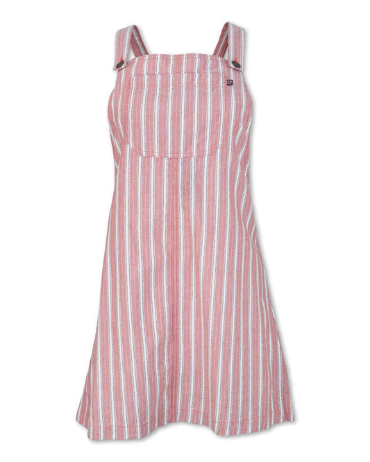 Purnell - Women's Striped Overall Dress