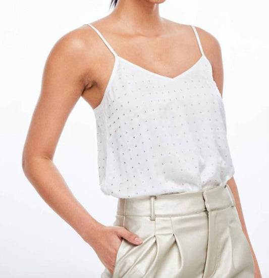 Rory Crystal Silk Camisole Top