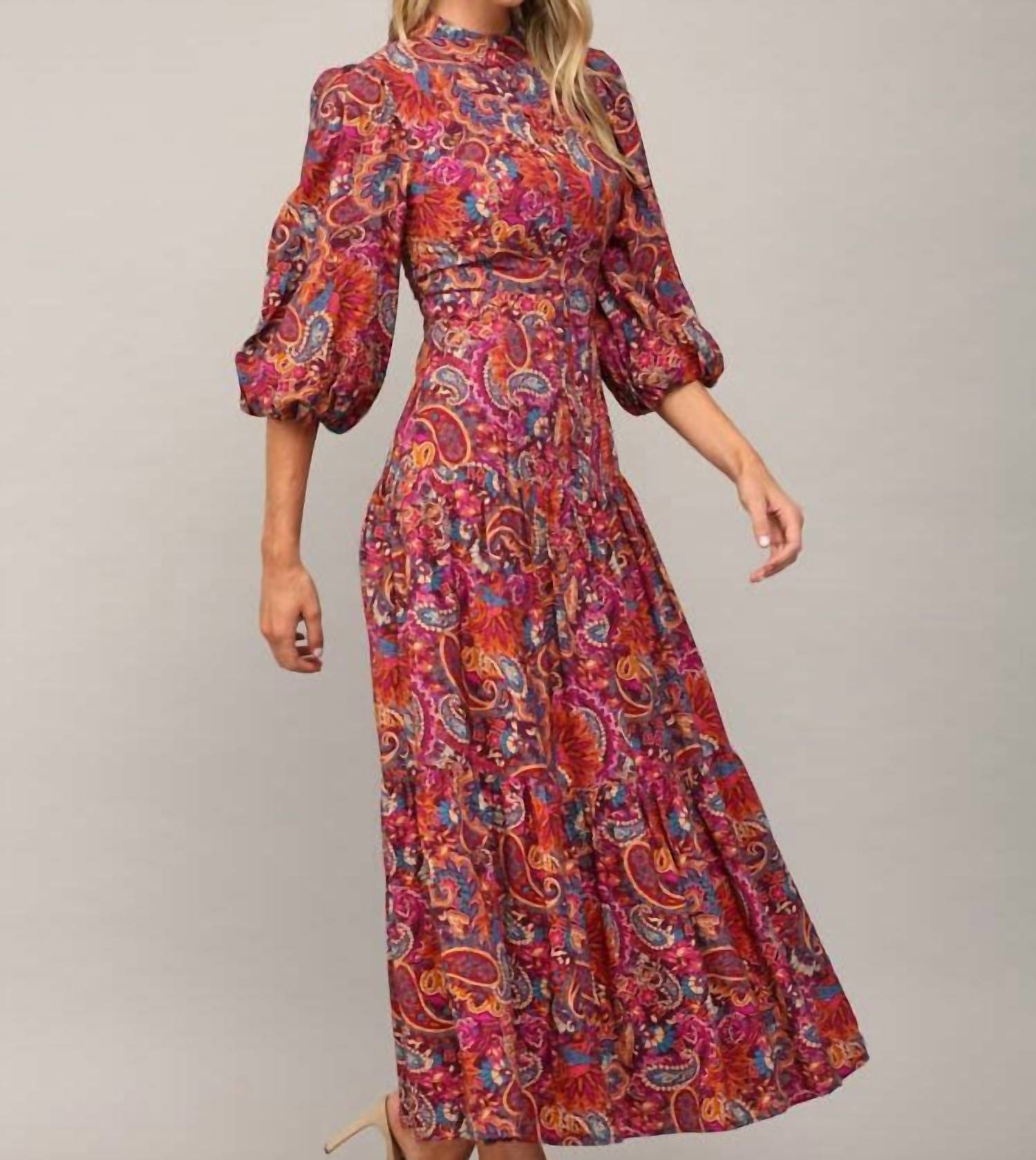Fate by LFD Arizona Skies Dress in plum - women's dress - detail view