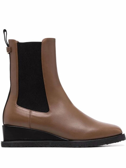 Salvatore Ferragamo - Women's Wedged Leather Ankle Boots