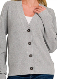 Zenana - Viscose Sweater Cardigan