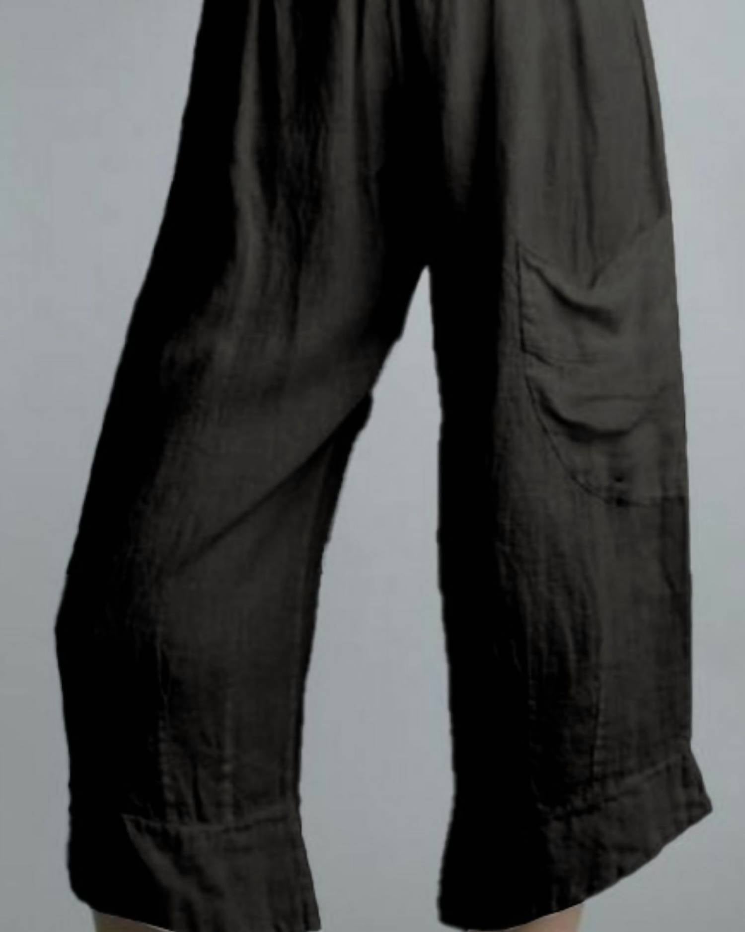 Tempo Paris - Cropped Wide-leg Linen Pant