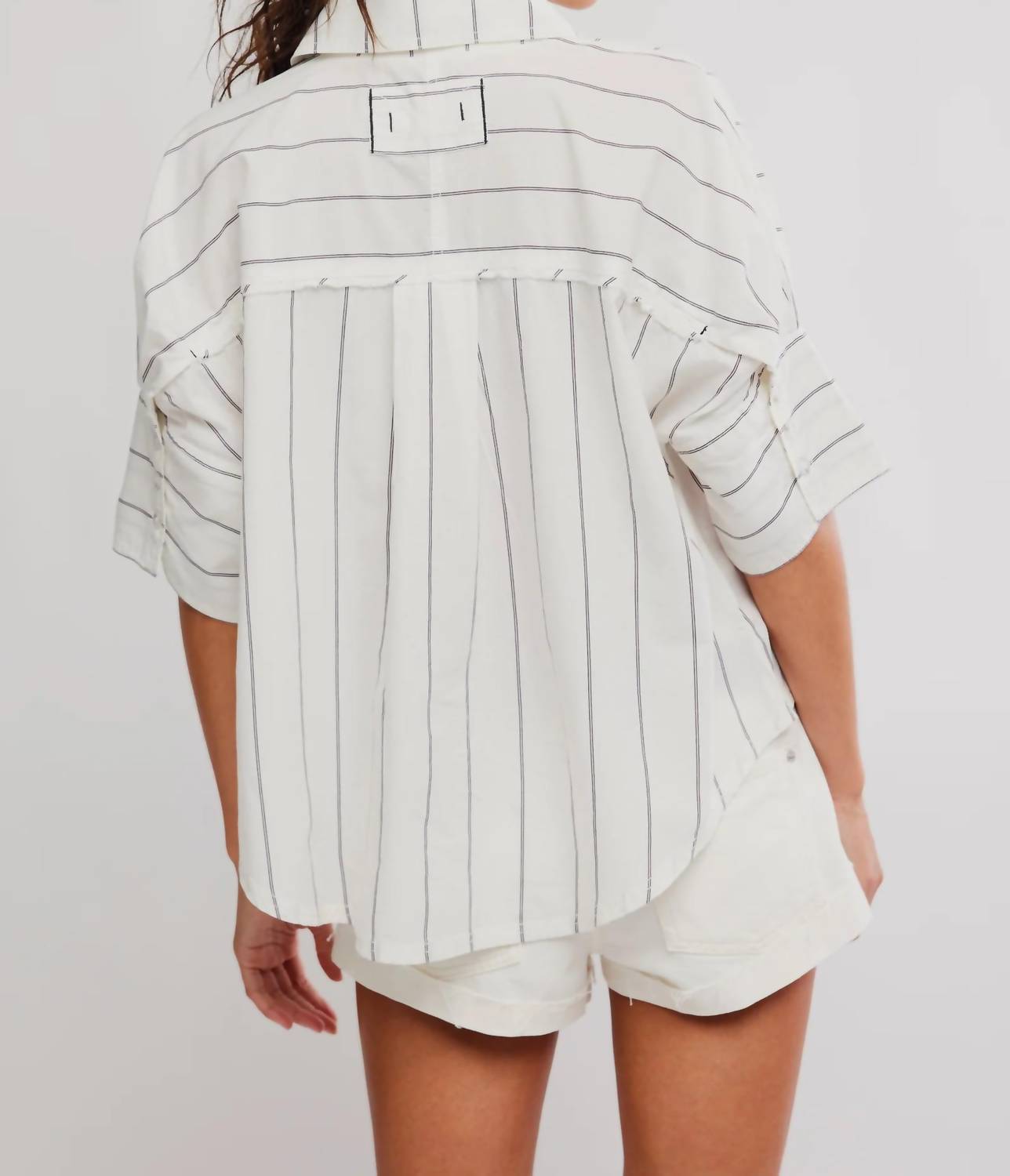 Free People - Seaside Cotton Striped Shirt