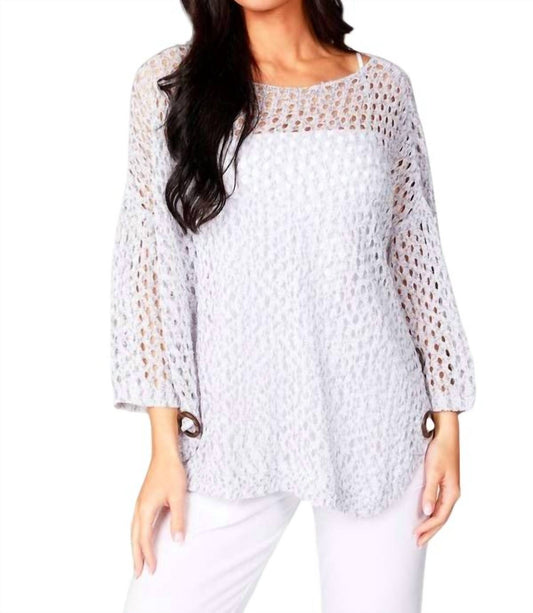 Aimee Wooden Button Poncho