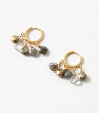 Native Gem - Women's Gemstone Huggie Earrings
