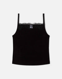 Re/Done - Lace Ribbed Camisole