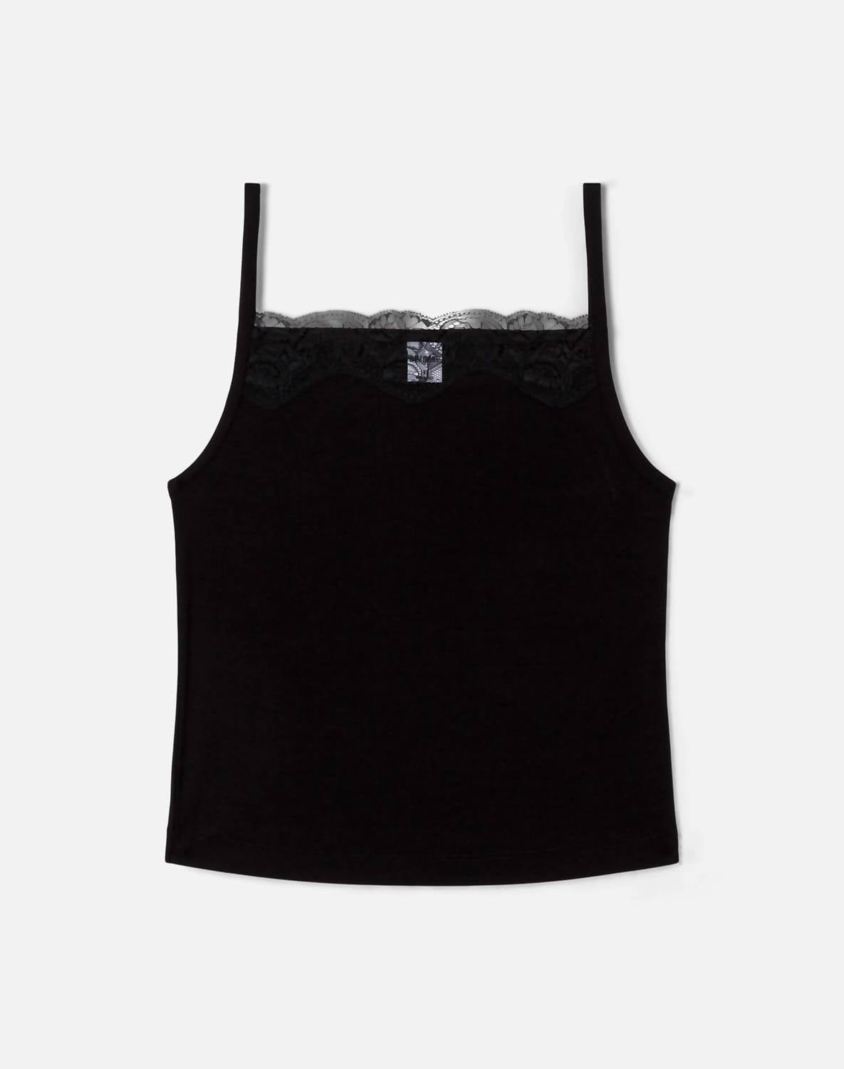 Re/Done - Lace Ribbed Camisole