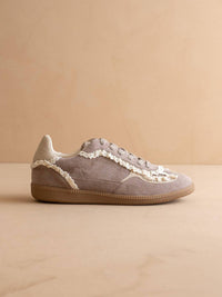 Oasis Society - Women's April Lace-trimmed Retro Sneaker