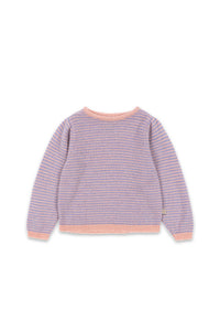 Konges Sløjd Kids' Berle Knit Sweater in pink purple - kids' sweater