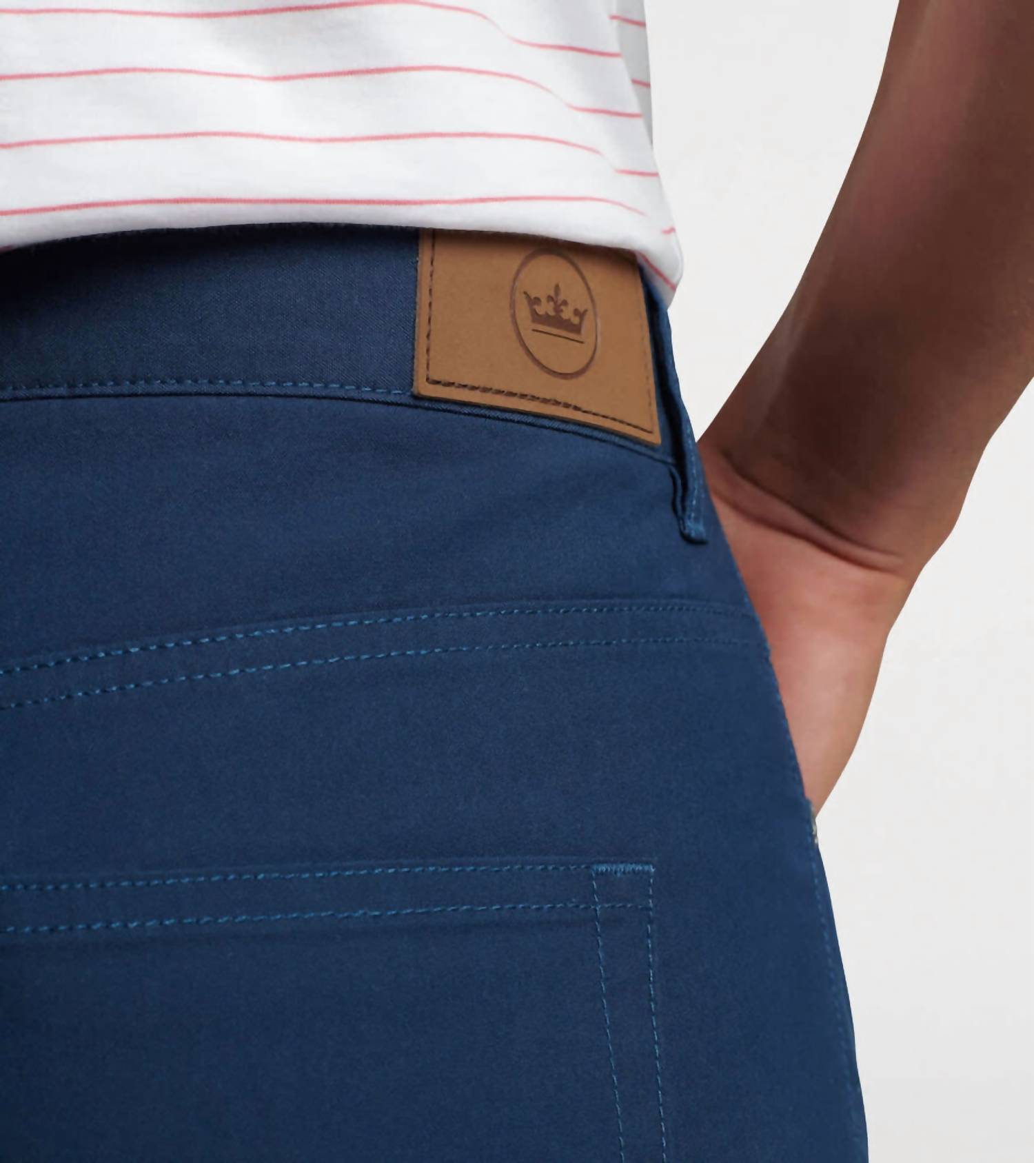 PETER MILLAR Crown Comfort 5 Pocket Pant in navy - men's pants - view 4