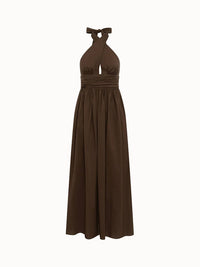 Matteau - Keyhole Halter Midi Dress