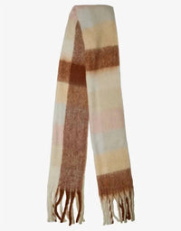 WYETH Women's Roscoe Scarf in pink brown - women's scarf