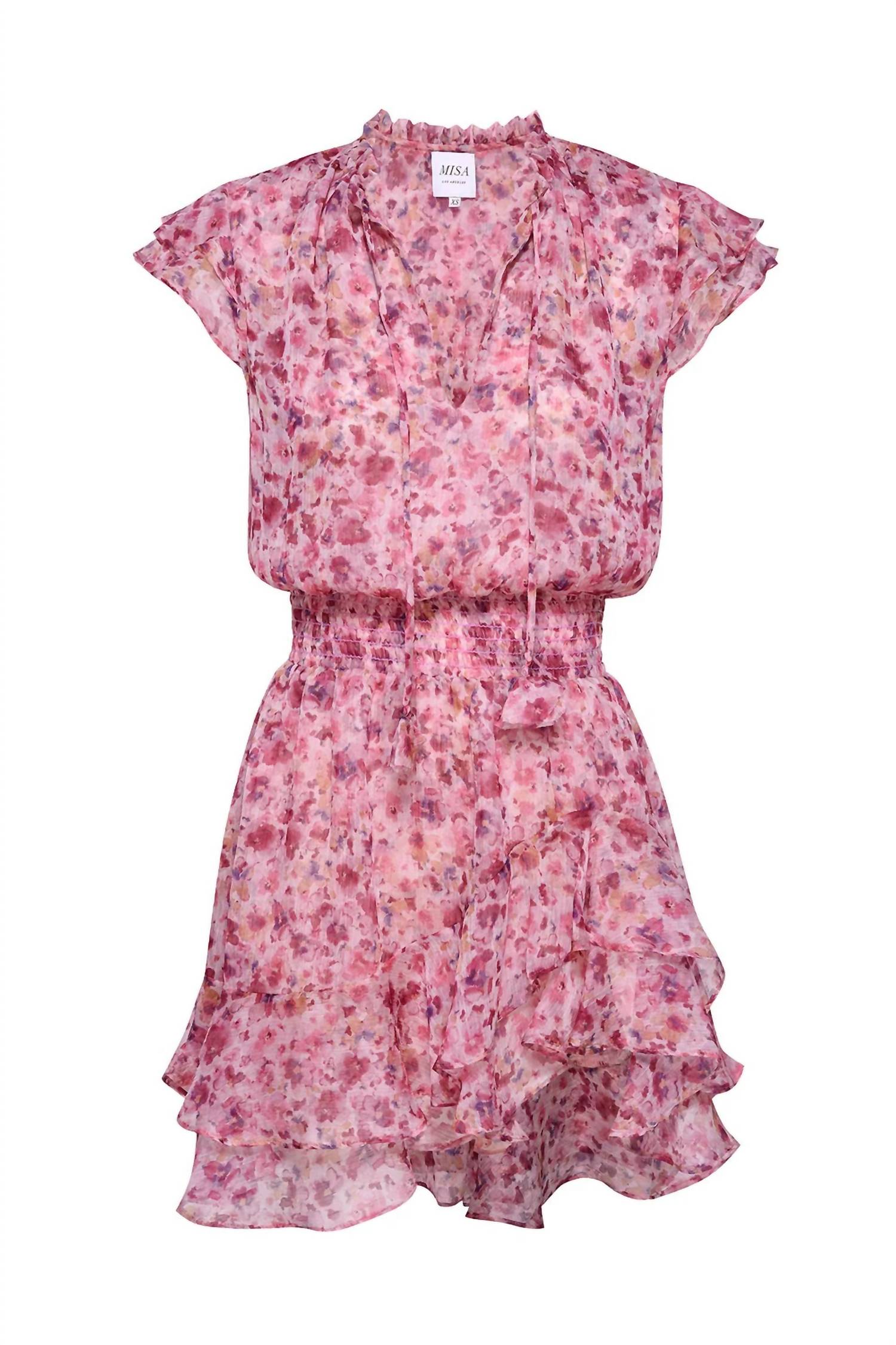 Misa Los Angeles Maia Floral Mini Dress in summer ditsy - women's dress - view 4