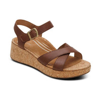 Aetrex - Women's Flora Adjustable Quarter Strap Wedge