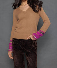 Lisa Todd - Rye Cuff Link V-neck Sweater