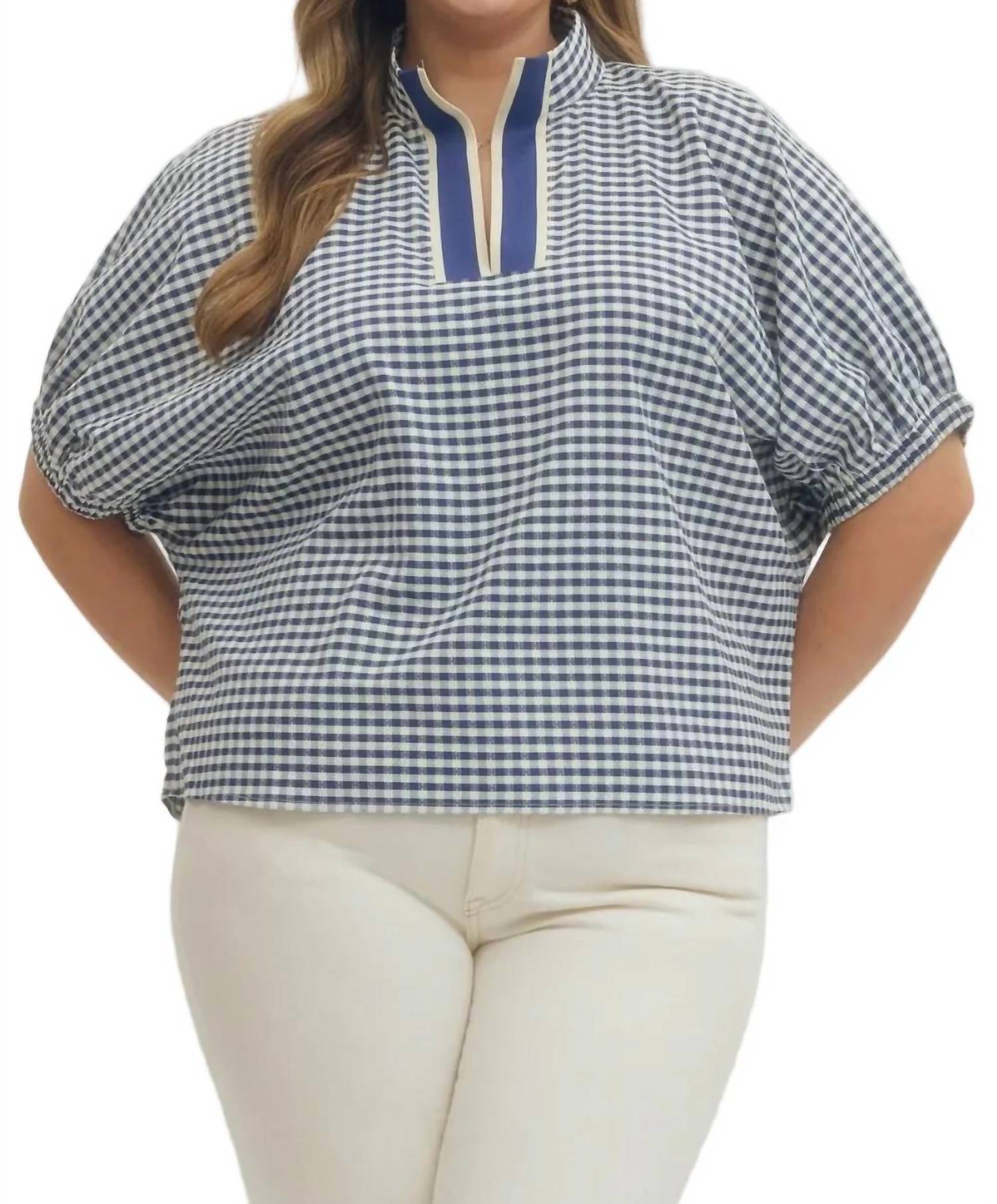 Entro - Short Sleeve Top - Plus