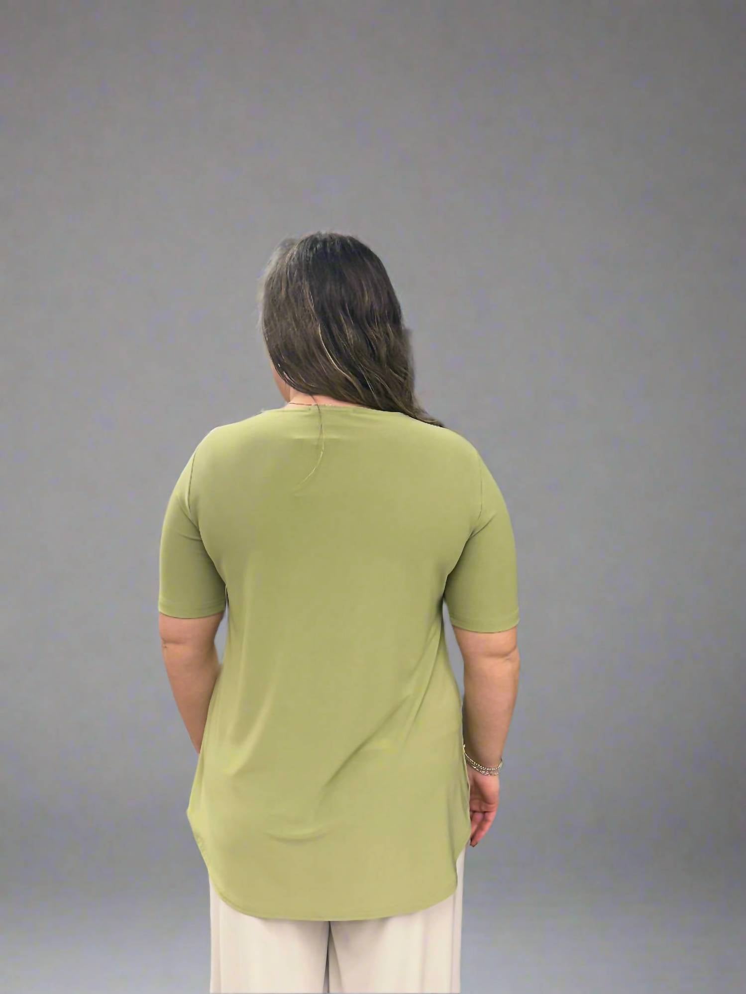 Sympli Go To Classic Short Tee in epsom - women's t-shirt - detail view