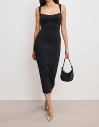 Good American - Sculpting Sweetheart Midi Dress