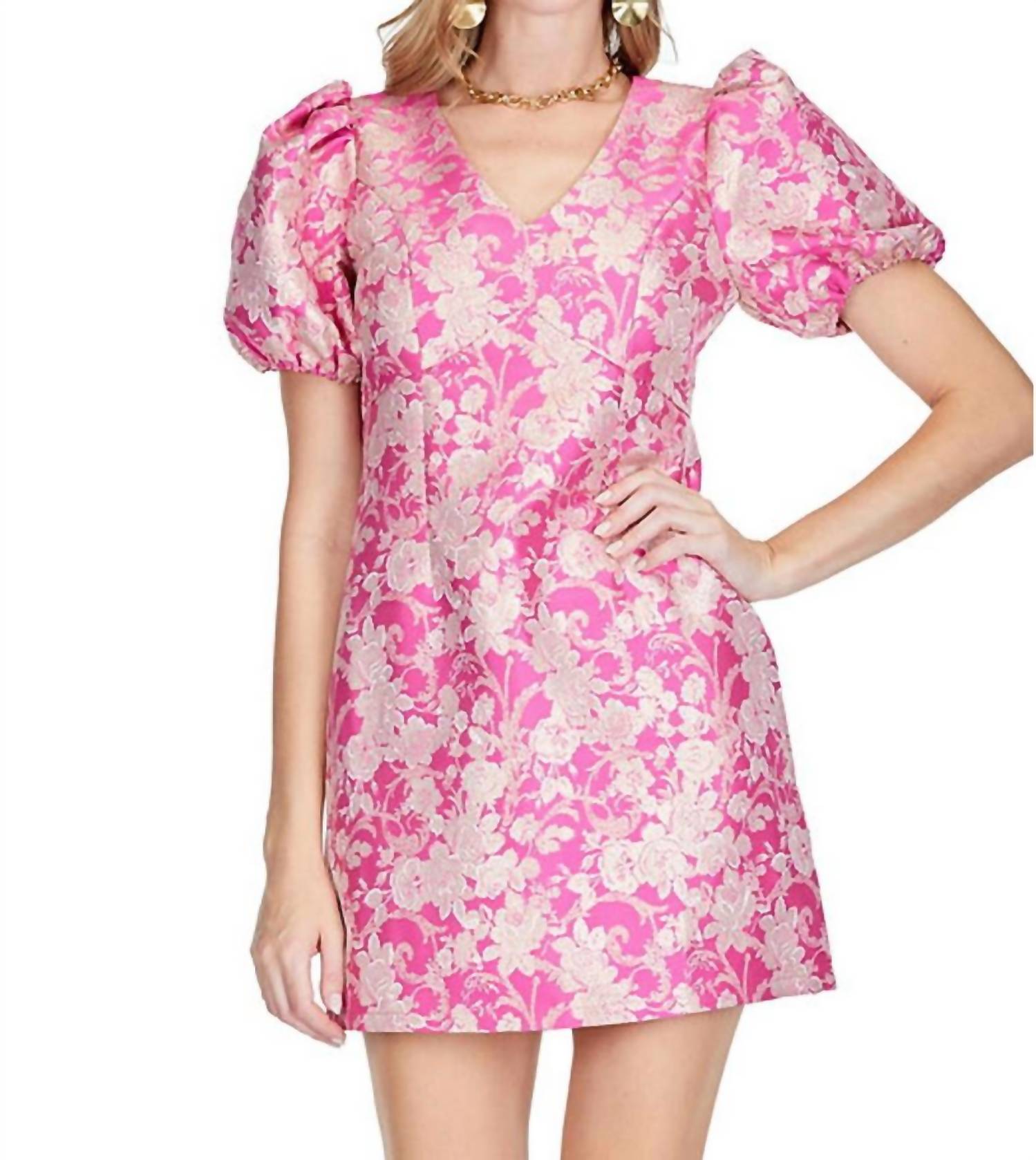 Jade - Brocade Mini Dress