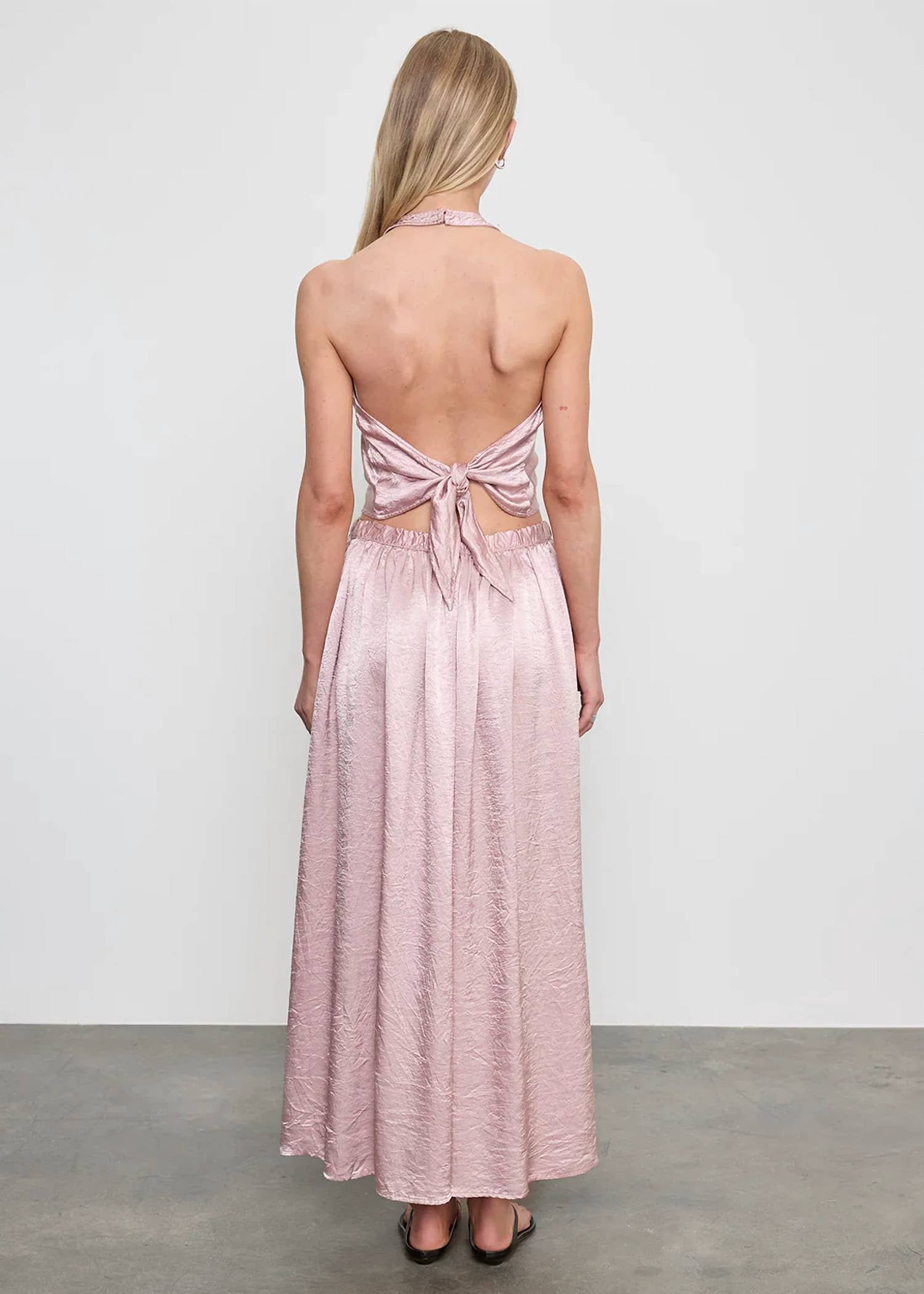 Enza Costa - Textured Satin Celeste Skirt