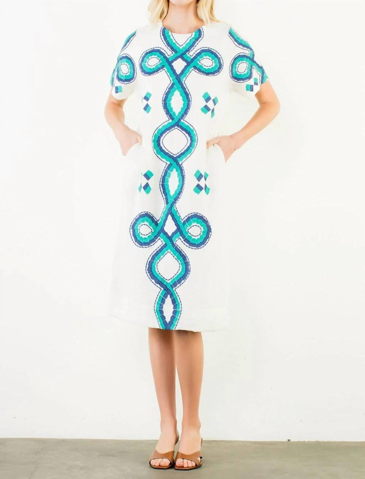 Thml - Embroidered Midi Dress