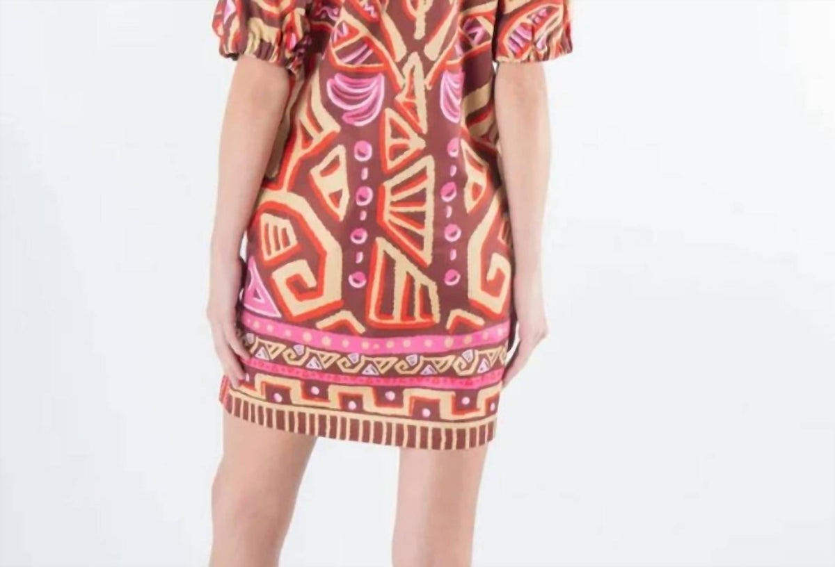 Emily Mccarthy - Tribal Palm Poppy Dress