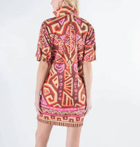 Emily Mccarthy - Tribal Palm Poppy Dress