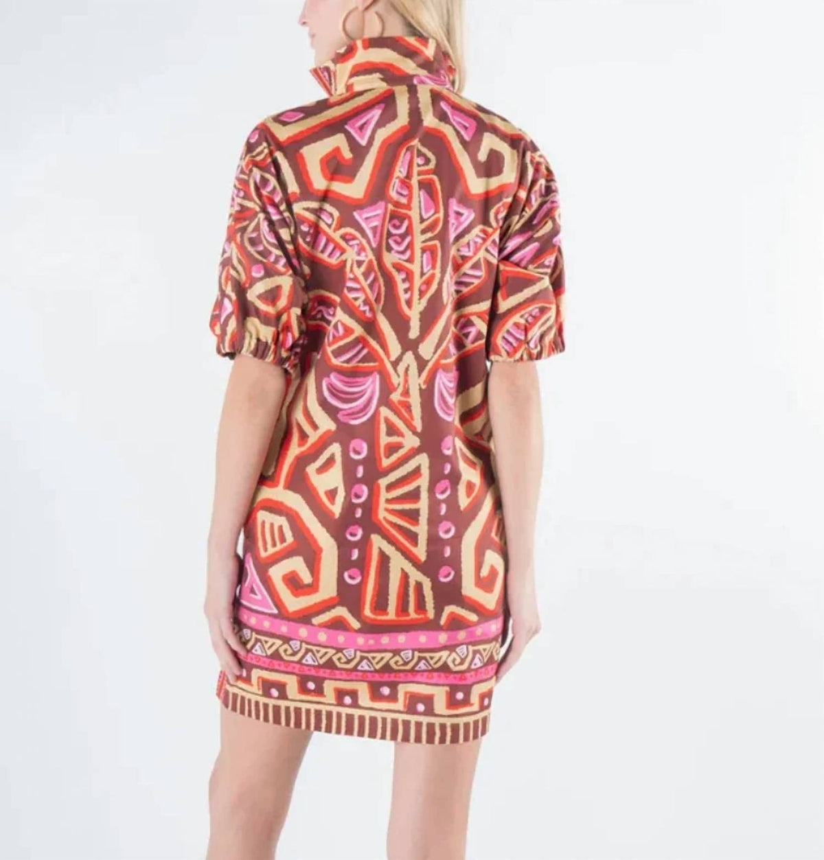 Emily Mccarthy - Tribal Palm Poppy Dress