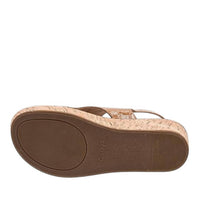 Corkys Footwear Women's Volta Patent Wedge Sandals in caramel - women's heels - view 4