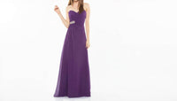 Last Dress - Strapless Chiffon Beaded Waist Accent Gown