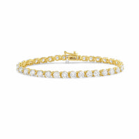 Diana M Jewels - Women's Round Lab-Grown Diamond Tennis Bracelet (20.00 Ct) - Signature