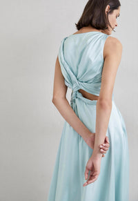 Roksanda - Brida Silk Satin Dress in Saltwater