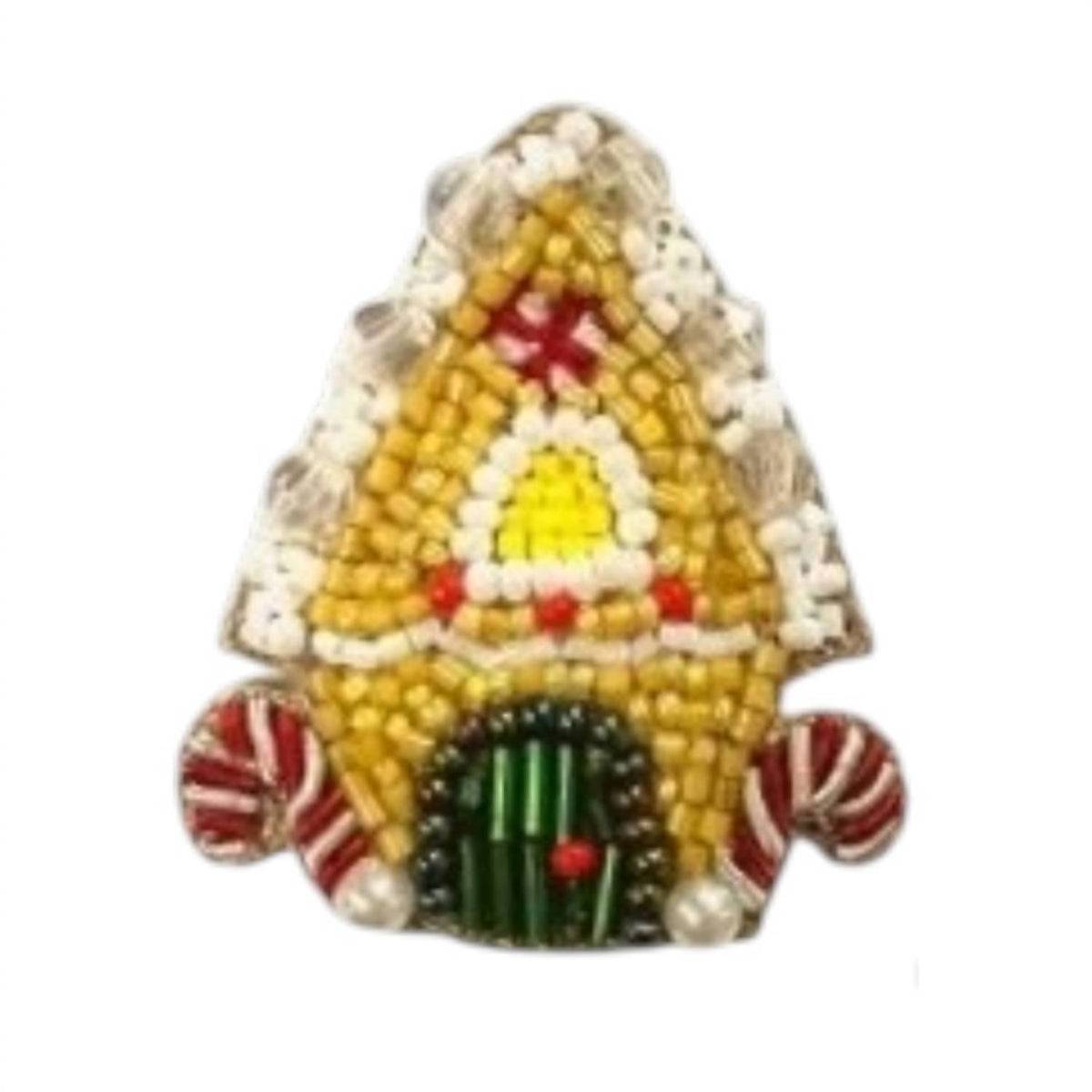 Allie Beads - Women's Gingerbread House Stud Earrings