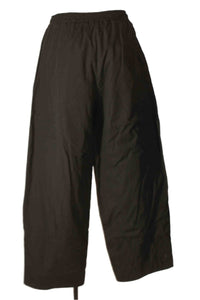 Baci - Women's Padded Cotton Elastic Waist Trouser Pant