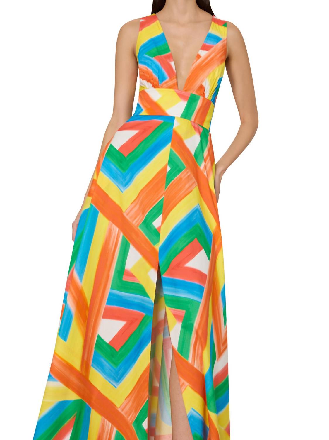 Milly - Catarina Stripe Poplin Maxi Dress