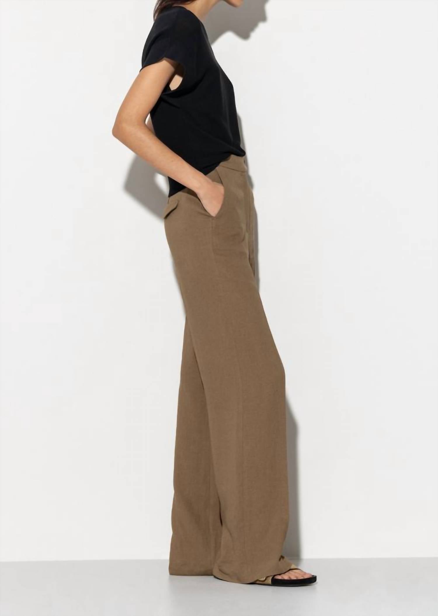 Luisa Cerano - Wide Leg Linen Pant