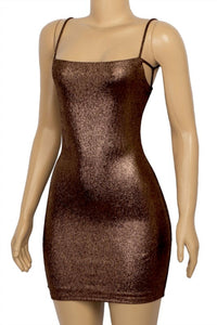 Metallic Mini Dress