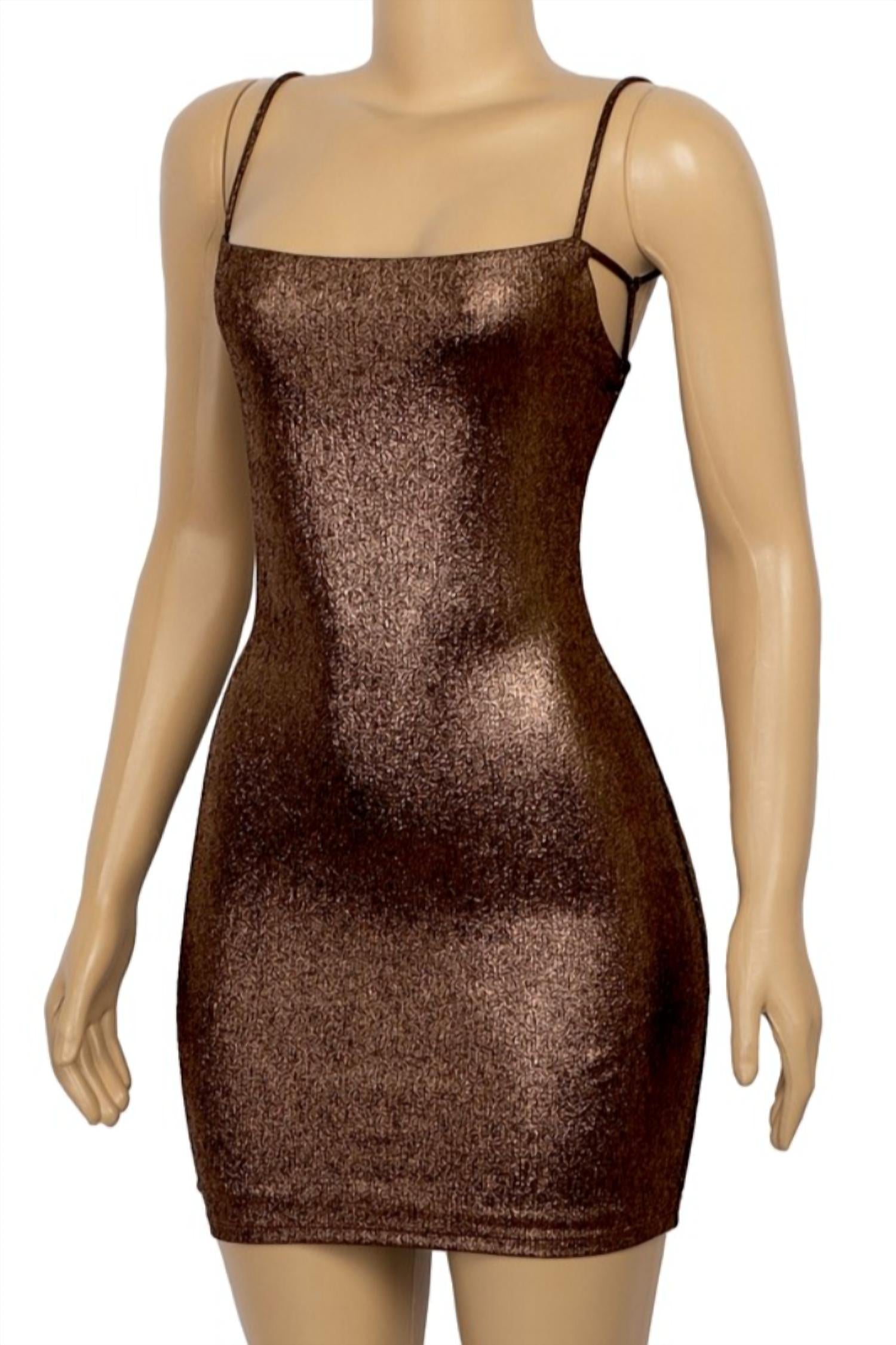 Metallic Mini Dress