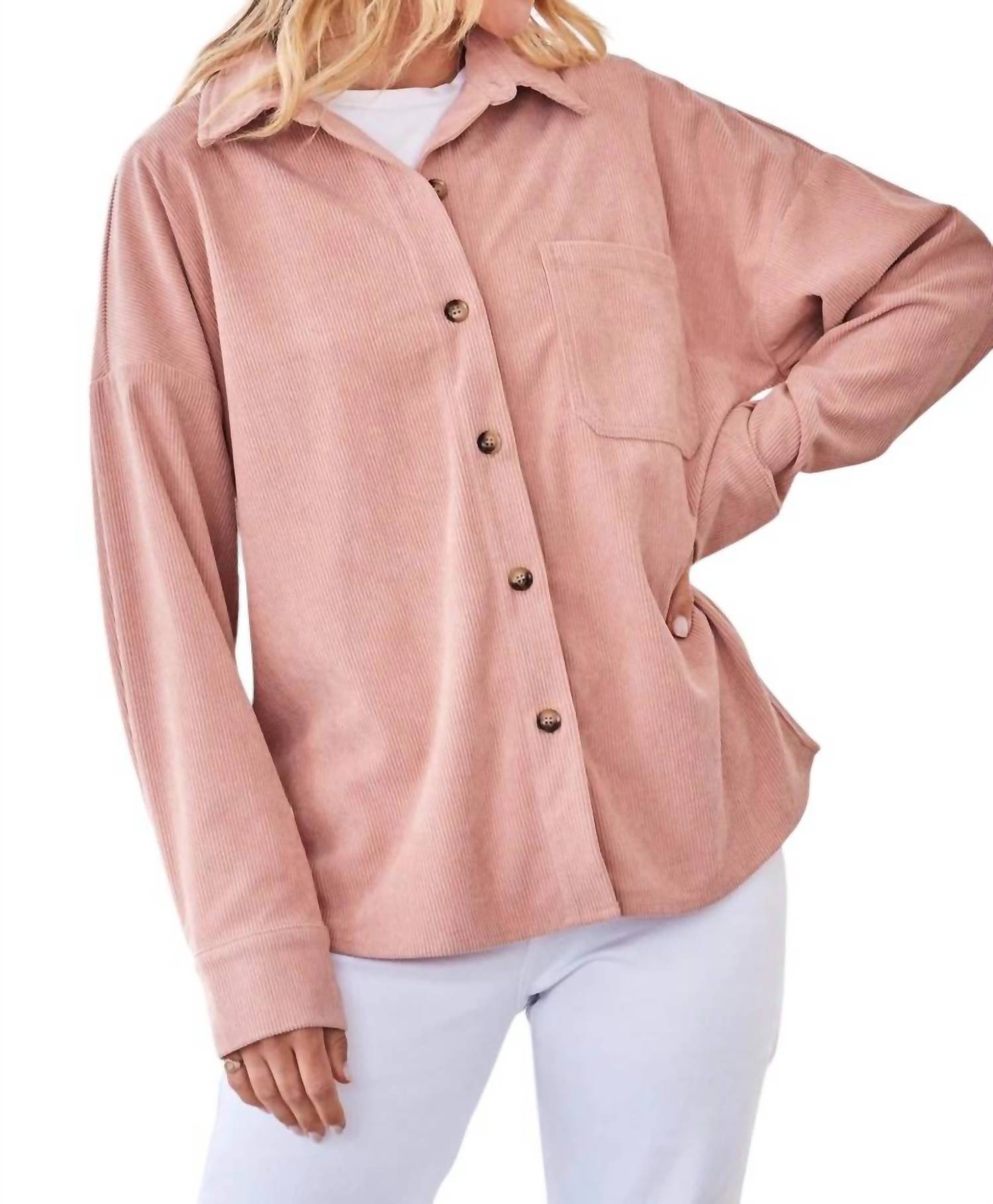 Andree By Unit - We Go Together Corduroy Button Down Shirt