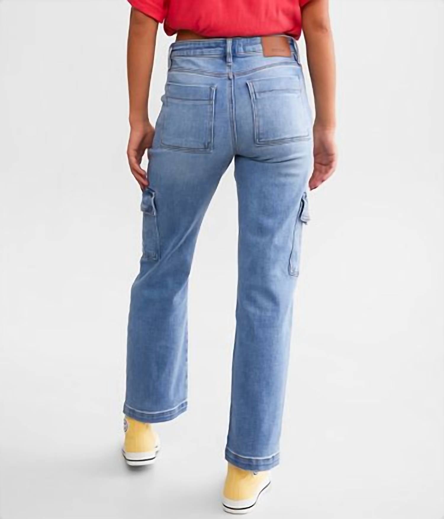 Hidden - Tracey Cargo Straight Stretch Jean