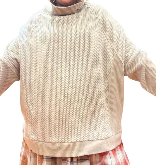 Very J - Turtleneck Textured Sweater