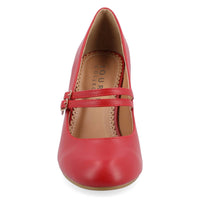 JOURNEE COLLECTION Women's Windy Mary Jane Pump Heels in red - women's heels - alternate view