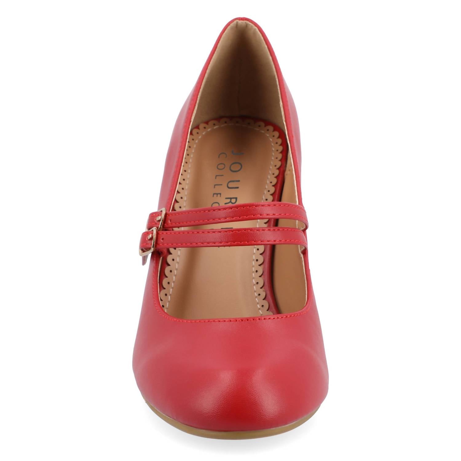 JOURNEE COLLECTION Women's Windy Mary Jane Pump Heels in red - women's heels - alternate view