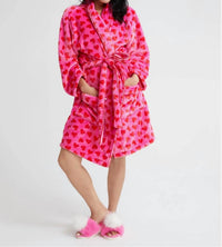 Shiraleah Hearts Cozy Robe in pink - women's intimate