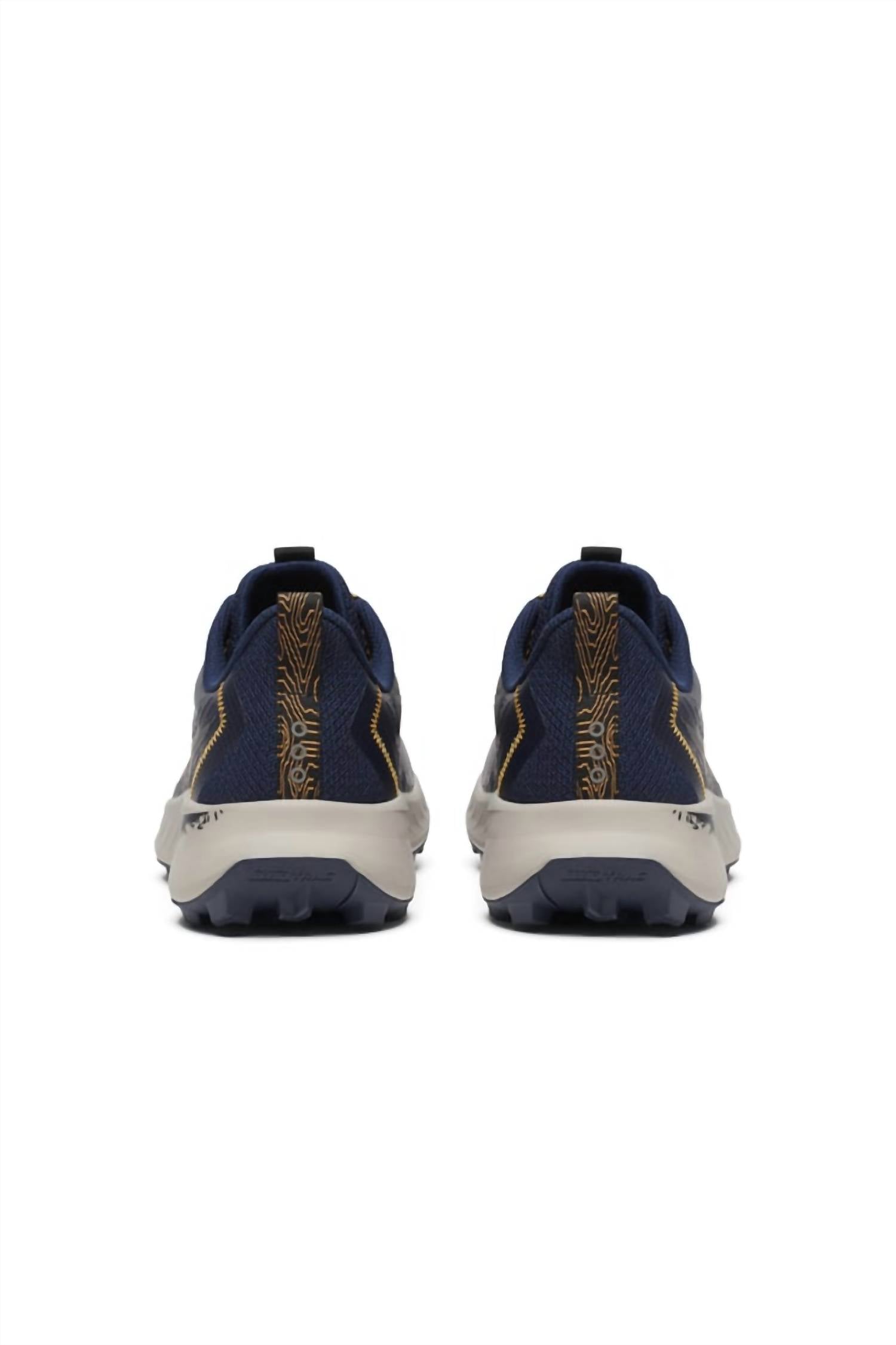 SAUCONY Men's Peregrine 15 Traill Shoes in cinder navy bleu - men's shoe - alternate view
