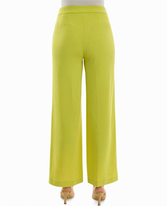 Nicole Miller - Claire Stretch Crepe Wide Leg Pants